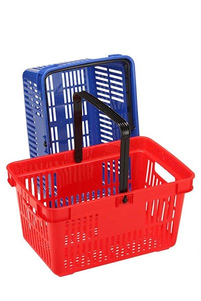 Paniers et chariots de magasinage à main | Panier d'épicerie en plastique | Chariot Shopping