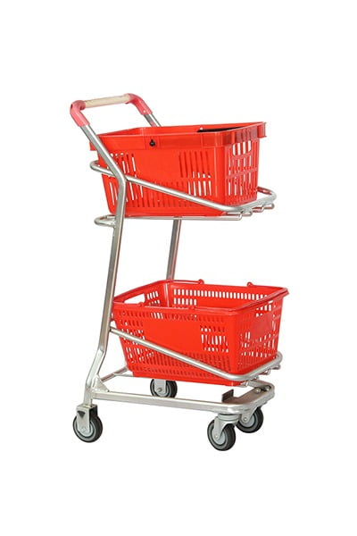 DK-EX260 Express Cart for Hand Baskets | Shopping Cart Trolley & Grocery Trolley | Chariot Shopping