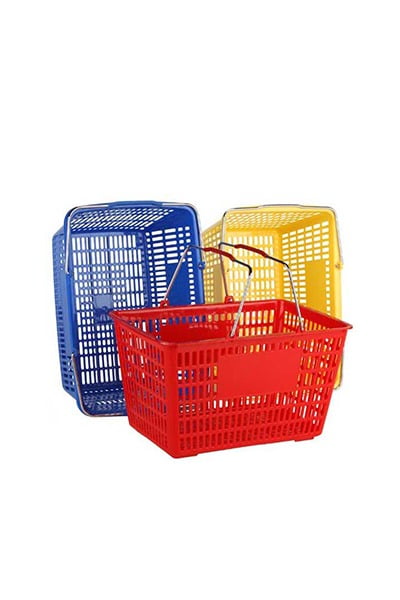 DK-6051 Panier de magasinage à main | Panier d'épicerie en plastique | Chariot Shopping