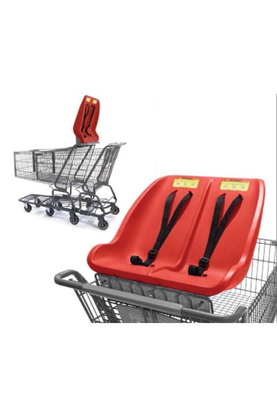 Twin seat 2 - Siège de bébé pour panier d'épicerie et chariot de magasinage pour enfant | Chariot Shopping