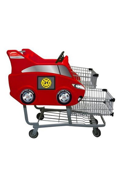 DK-Kid Shopping Cart GoKart Fire Fighter | Shopping Cart and Trolley for kids | Chariot Shopping