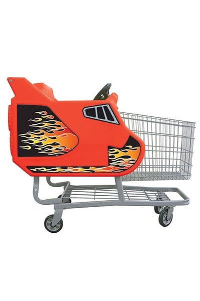 Kid Cartoon car Fusée | Panier d'épicerie pour enfant | Chariot Shopping