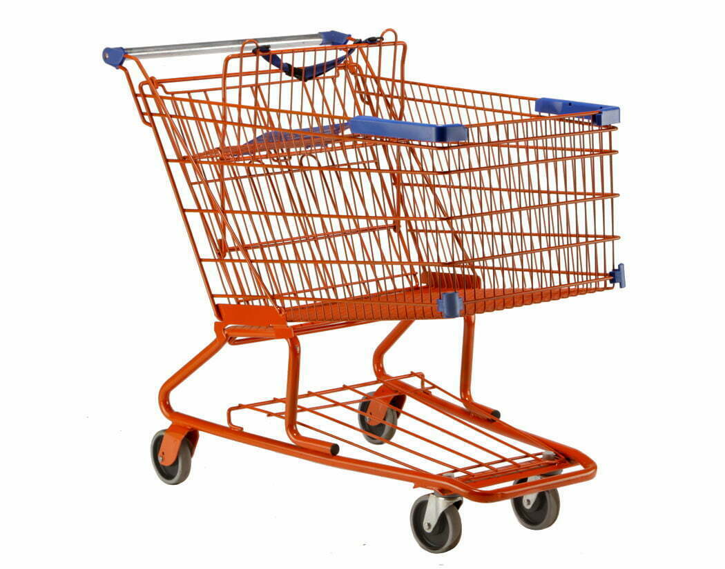 DK18 Orange | Chariot de magasinage | Chariot Shopping